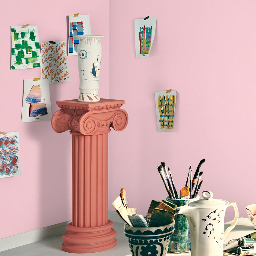 만능풀바른벽지 실크LG7116-6 페인팅 딸기라떼