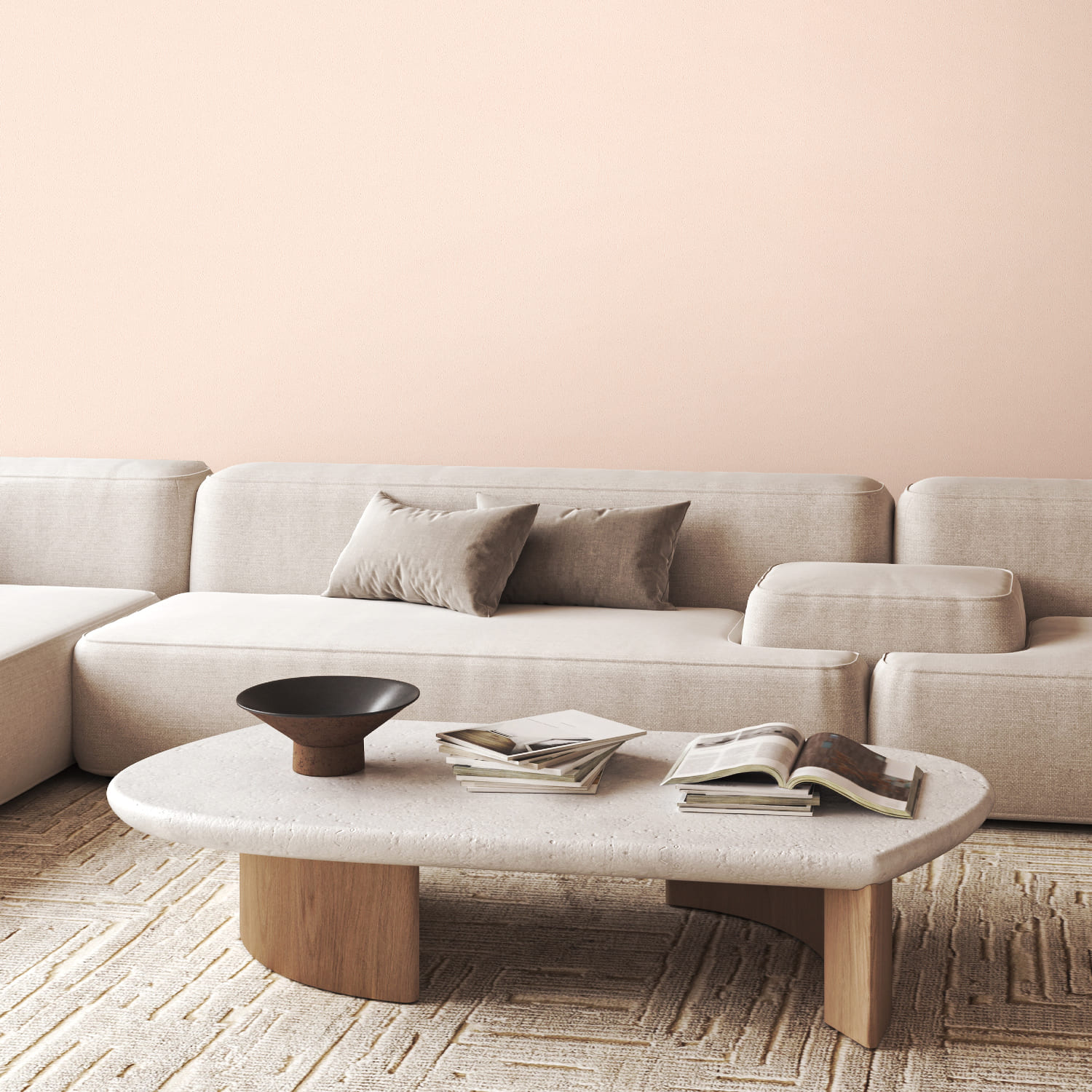 LX하우시스 디아망 포티스DF003-08 솔리드 페인팅 애프리콧