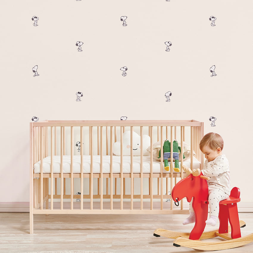 만능풀바른벽지 실크G83204-2 PEANUTS