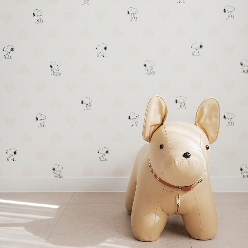 만능풀바른벽지 실크G83210-1 PEANUTS