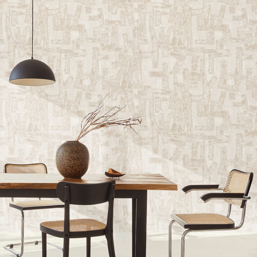 만능풀바른벽지 실크LG82580-1 에스닉 페인팅 베이지