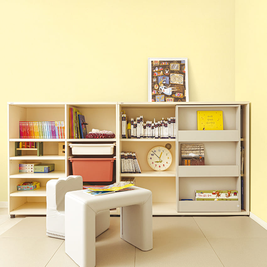 만능풀바른벽지 합지LX49577-16 포근 직물 개나리 노랑