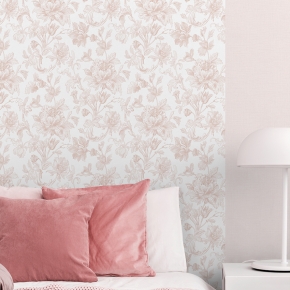 만능풀바른벽지 합지G39384-1 빈티지플라워 로맨틱로즈