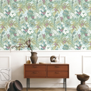 만능풀바른벽지 합지J6974-1 탸샤니정원