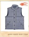 BEAMS CHECK PADDIND VEST/빔스 체크패딩조끼