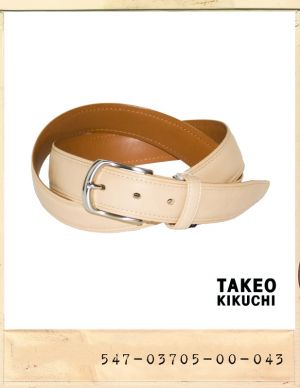 TAKEO KIKUCHI SLIM LEATHER BELT/타케오키쿠치 슬림 가죽벨트