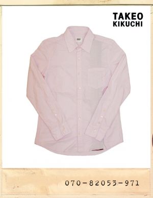 NK BASIC COTTON SHIRT/타케오키쿠치 핑크 베이직 코튼셔츠