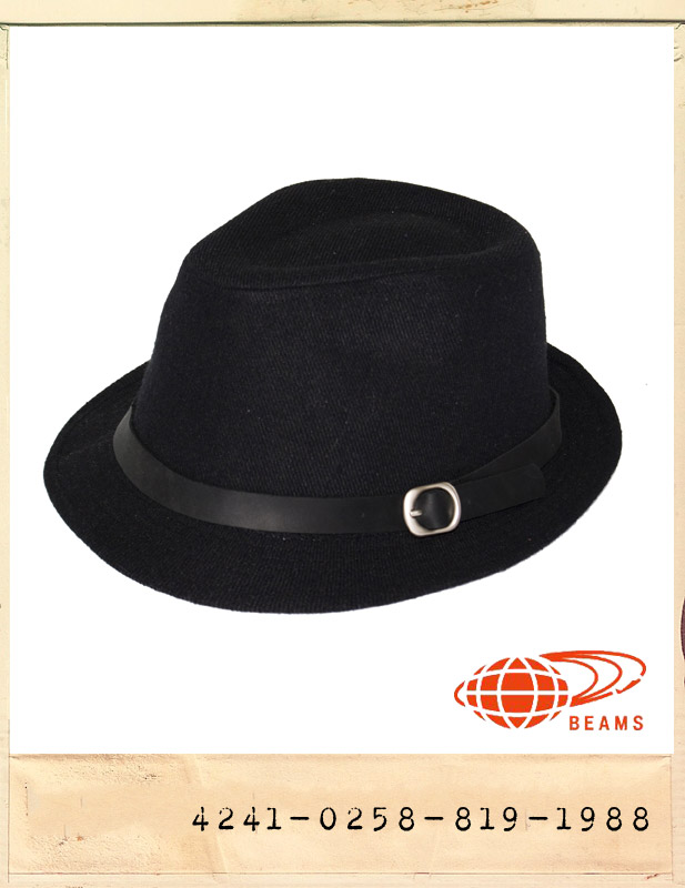 BEAMS BLACK FEDORA/빔스 블랙 페도라