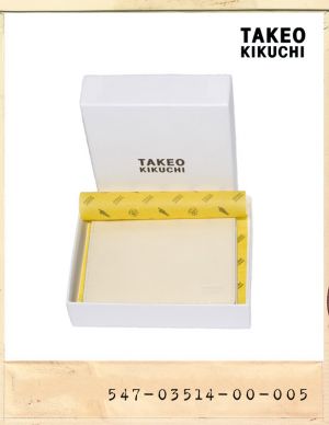 TAKEO KIKUCHI IVORY LEATHER WALLET/타케오키쿠치 아이보리가죽지갑