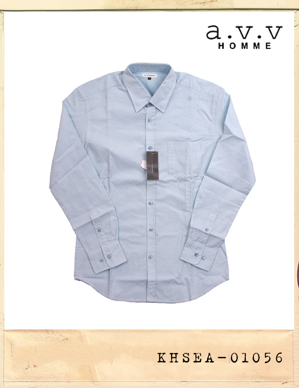 AVV HOMME BLUE CHECK SHIRTS/AVV옴므 블루체크셔츠