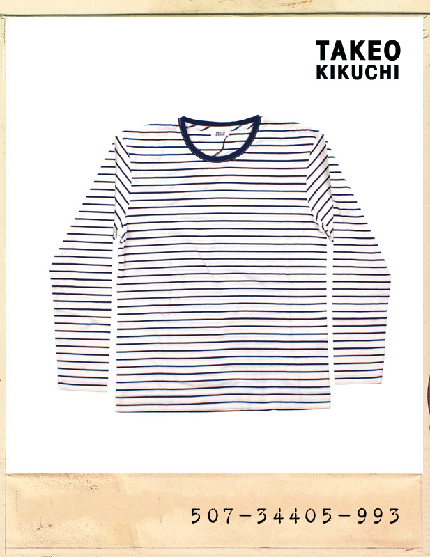 TAKEO KIKUCHI BASIC STRIPE T/타케오키쿠치 단가라 티