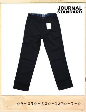 JOURNAL STANDARD BLACK COTTON PANTS/저널스탠다드 블랙 면팬츠