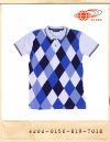 BEAMS ARGYLE PATCHWORK PK T/빔스 아가일무늬패치워크 카라티