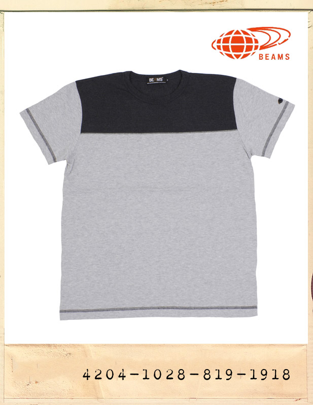 BEAMS OVERLOCK STITCH TEE/빔스 오버록스티치 티