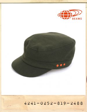 BEAMS WOOL SHORT CAP/빔스 모직 숏챙 캡