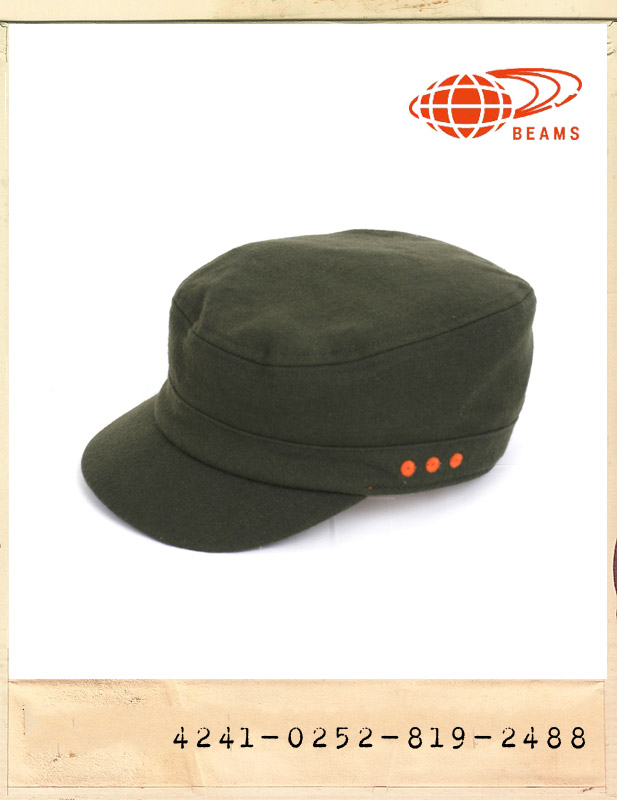 BEAMS WOOL SHORT CAP/빔스 모직 숏챙 캡