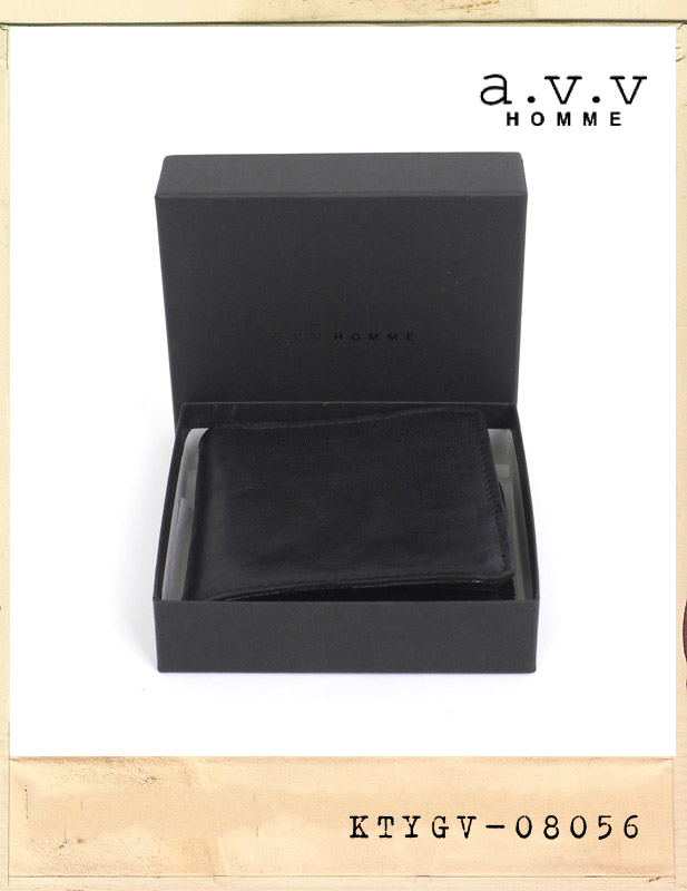 avv homme WRINKLE LEATHER WALLET/avv homme 주름 가죽 지갑