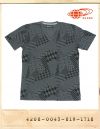 BEAMS GEOMETRY CHECK PRINT V-NECK T/빔스 기하학체크 프린트 브이넥티