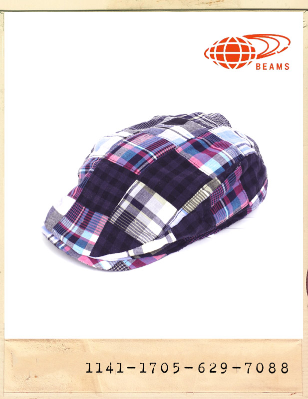 BEAMS PATCHWORK HUNTINGCAP/빔스 패치워크 헌팅캡