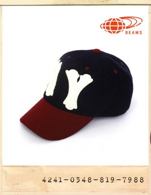 BEAMS NY WOOL PATCH BASEBALL CAP/빔스 NY모직패치 야구모자