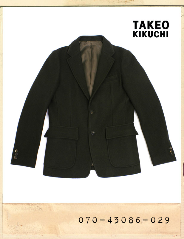 TAKEO KIKUCHI 2STYLE WOOL TAILORED JACKET/타케오키쿠치 투스타일 모직 테일러드자켓