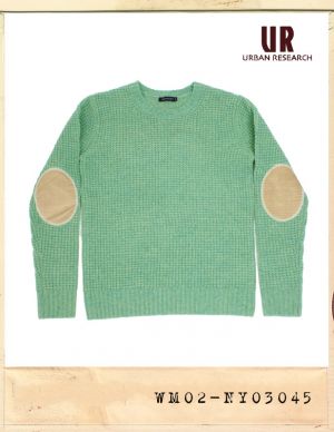 URBAN RESEARCH ELBOW PATCH SWEATER/어반리서치 엘보패치 스웨터