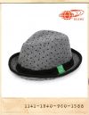 BEAMS DOT PRINT WOOL FEDORA GREY/빔스 도트프린트 울 페도라 그레이