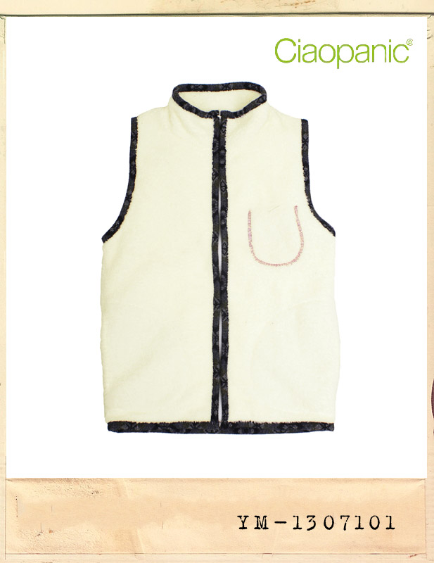 CIAOPANIC POCKET FUR VEST/챠오패닉 포켓 인조양털 조끼