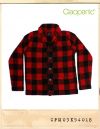 CIAOPANIC WOOL CHECK SHAWL CALLAR CADIGAN-RED/챠오패닉 울체크 숄카라가디건레드