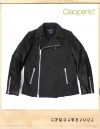 CIAOPANIC LEATHER SLEEVE WOOL RIDER JACKET/챠오패닉 가죽소매 모직라이더자켓