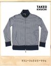 TAKEO KIKUCHI HOUND TOOTH CHECK TRACK TOP JACKET/타케오키쿠치 하운드투스체크 트랙탑자켓