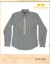 WHO'S WHO GALLERY STUD CHECK SLIM SHIRTS/후즈후갤러리 징장식 체크슬림셔츠