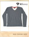  PATTERN KNIT LAYERED TEE/티케이믹스피스 삼각패턴 니트티