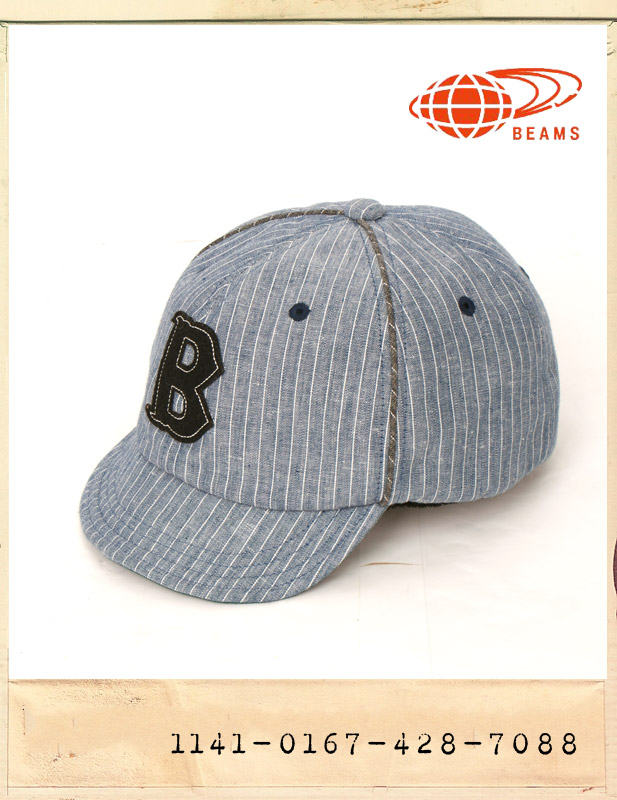 BEAMS CHARMBRAY SHORT CHANG CAP/빔스 샴브레이 숏챙캡