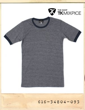 TK MICPICE MIXED SPINNING SLIM TEE/티케이믹스피스 혼방 슬림티