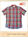 BEAMS MADRAS CHECK NEEDLE WORK SHIRTS/빔스 마드라스체크 자수셔츠