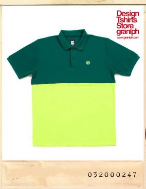 GRANIPH BICOLOR CALLAR TEE - GREEN/그라니프 배색카라티 - 그린