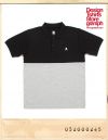 GRANIPH BICOLOR CALLAR TEE - BLACK/그라니프 배색카라티 - 블랙