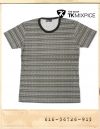 TK MIXPICE SKULL PATTERN STRIPE TEE/티케이믹스피스 해골패턴 스트라이프티