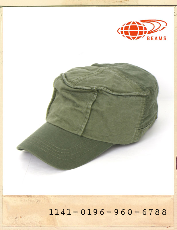 BEAMS TWO-TONE PATCHWORK MILITARY CAP/빔스 투톤 패치워크 밀리터리캡