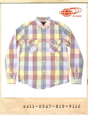 BEAMS COLORFUL GINGHAM CHECK SHIRTS/빔스 컬러풀 깅엄체크셔츠