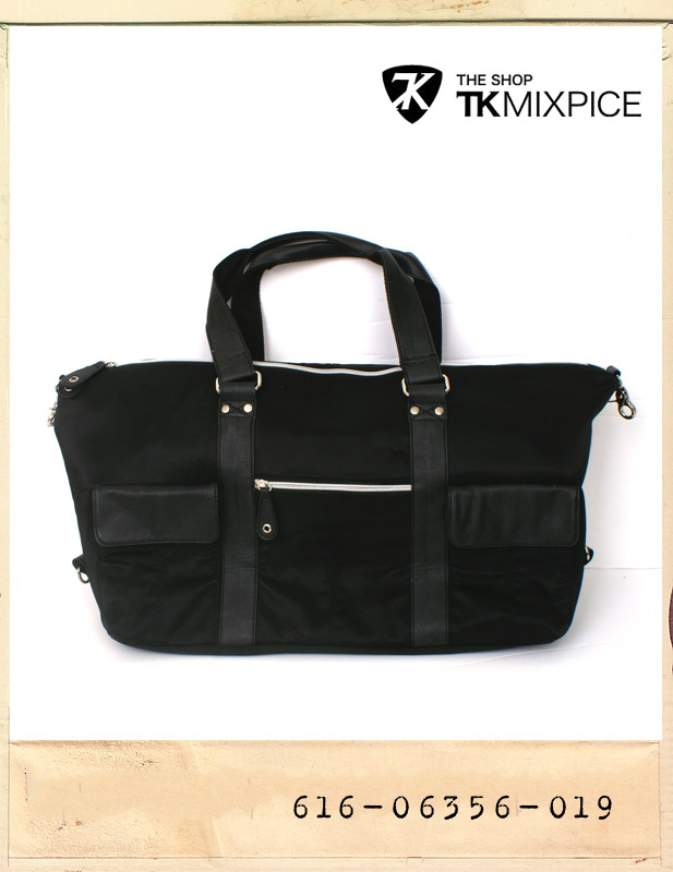 TK MIXPICE LEATHER PATCH TOTE & SHOULDER BAG/티케이믹스피스 레더패치 토트숄더백