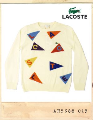 LACOSTE JAPAN FLAG LOGO KNIT/라코스테재팬 플래그 로고 니트