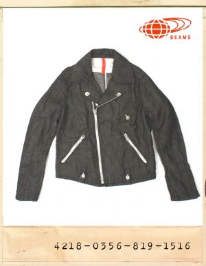 BEAMS LINEN RIDERS JACKET/빔스 린넨 라이더스자켓