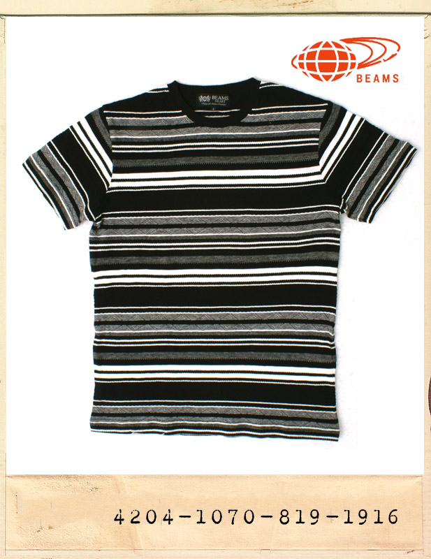 BEAMS JACQUARD BORDER TEE/빔스 쟈카드 보더티