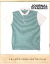 JOURNAL STANDARD SHORT CALLAR STRIPE TEE/저널스탠다드 숏카라 스트라이프티