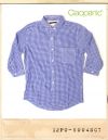 CIAOPANIC ROUND CALLAR CAPRI CHECK SHIRTS/챠오패닉 라운드카라 7부체크셔츠