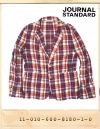 JOURNAL STANDARD GOLD BUTTON LINEN CHECK TAILORED JACKET/저널스탠다드 금장버튼 린넨 체크테일러드자켓