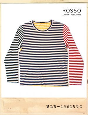 ROSSO MULTI COLOR BORDER TEE/로쏘 멀티컬러 보더티