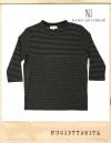 NANO UNIVERSE 2CUT CAPRI BODER TEE/나노유니버스 절개 카프리 보더티